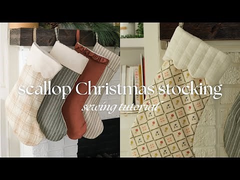 How to Sew a Scalloped Christmas Stocking | Step-by-Step Sewing Tutorial