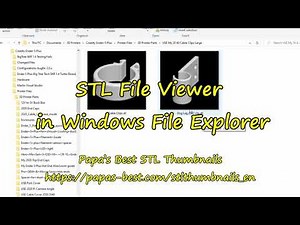 STL File Viewer in File Explorer