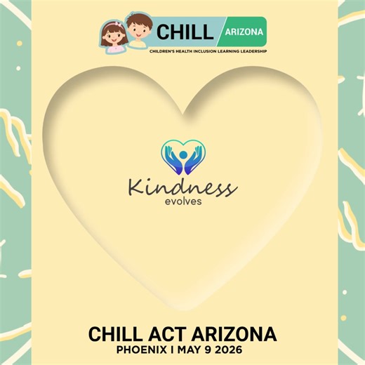 💙 Welcome, Kindness Evolves to CHILL ACT Arizona! 💙 We’re excited to welcome Kindness Evolves to Children’s Health, Inclusion, Learning, Leadership (CHILL ACT) Phoenix on May 9, 2026, at the Phoenix Convention Center! Dedicated to supporting individuals with developmental disabilities, Kindness Evolves provides high-quality caregiver services, including habilitation, attendant care, and respite. Guided by kindness, trust, honesty, integrity, and respect, their mission is to uplift members, str