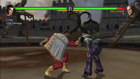 MK vs DC battles Captain Marvel vs Lex Luthor