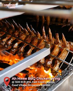 Charcoal-fired BBQ chicken wings 🔥 | Singapore Foodie