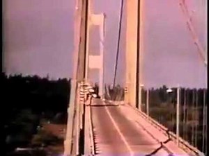 Galloping Gertie: The Tacoma Narrows Bridge Bouncing And Twisting