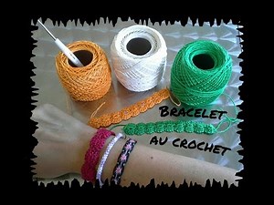 ♫♪ J’avais envie de … Bracelet au crochet ♫♪