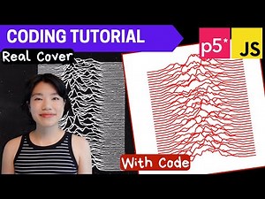 p5.js Coding Tutorial | Album Cover - Unknown Pleasures by Joy Division