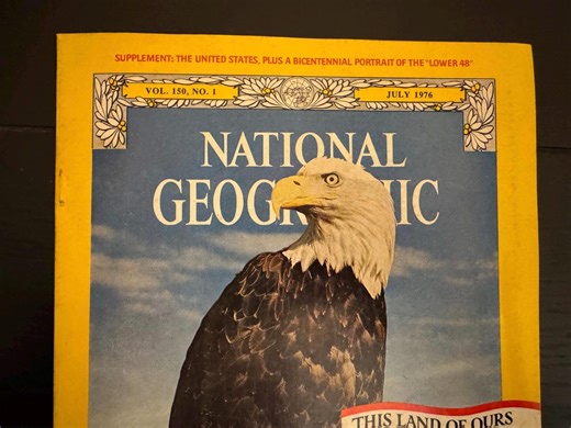 Vintage 1976 National Geographic Magazine |bicentennial Edition | This Land of Ours | Collectible Americana - Etsy