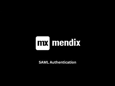 Mendix #23 SAML #mendix #SAML #authentication #login