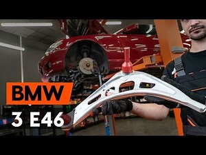How to change front suspension arm / front control arm on BMW 3 (E46) [TUTORIAL AUTODOC]