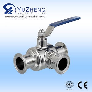 [Hot Item] Sanitary Stainless Steel Valves with Handle Lever L Type
