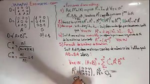 4.5K views · 141 reactions | les matrices _ puissance d'une matrice _ formule du binome de newton (Algebre) partie 8 | Exomaroc | Facebook