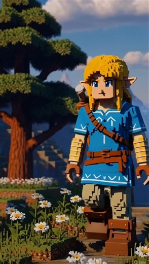 Zelda in Minecraft...😱 part -1 #minecraft #animefight