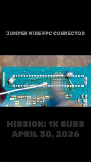 Satisfying Phone Repair - FPC Connector Pin Restoration #microsoldering #restoration #repair