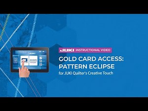 JUKI Quilter's Creative Touch Gold Card Access: Pattern eClipse
