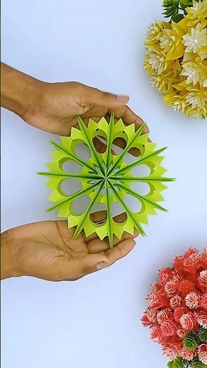 ✂️ DIY 3D Paper Snowflake ❄️ Beautiful Christmas Decoration Craft Tutorial