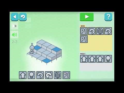 Hour of Code: Lightbot - Level 2-3 Full Tutorial