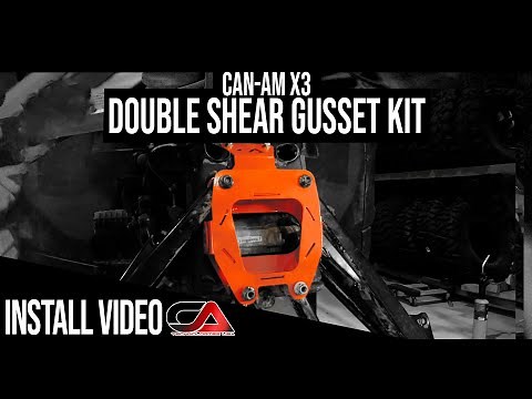 CA TECH USA - Can-Am X3 Double Shear Gusset Kit How To Installation Video