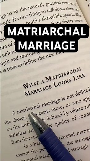 What a Matriarchal Marriage Looks Like