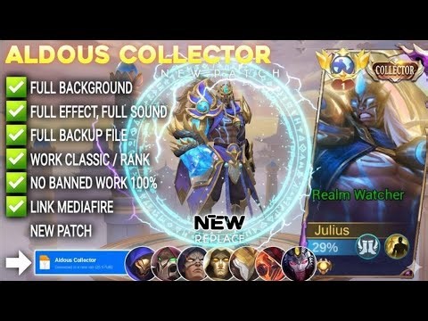 NEW UPDATE!! Script Skin Aldous Collector - Realm Watcher No Password | Full Effect Voice