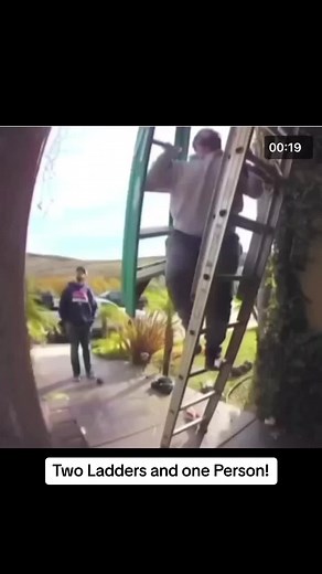 #safety #safetyfirst #safetytips #ladder #ladders #falling #oops #fall #diy #ouch