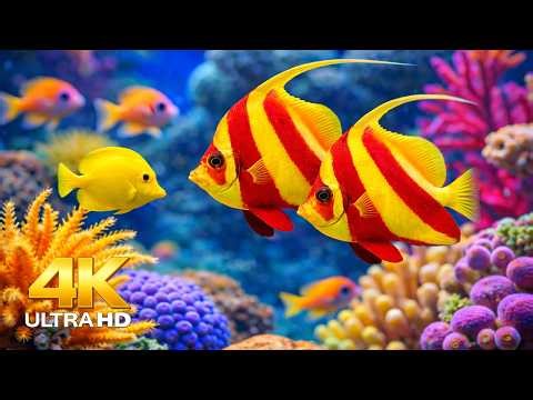 Calming Reef Fish & Coral Reefs 🌊 | Ultra HD 4K Deep Ocean Relaxation