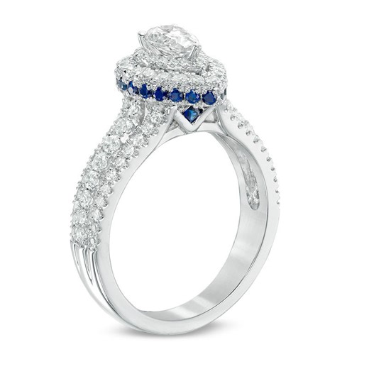 Vera wang sapphire wedding ring | Honestweddingadvice.com
