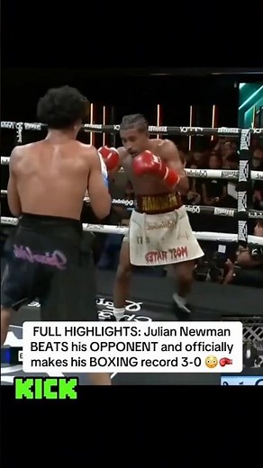 FULL HIGHLIGHTS: Julia Newman BEATS his OPPONENT and makes his BOXING record 3-0 😭🥊 #adinross