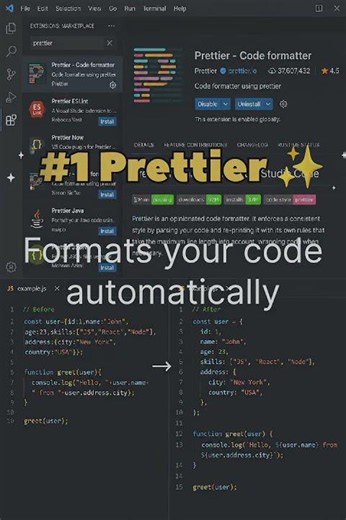 🔥 3 VS Code Extensions Every Beginner Must Use