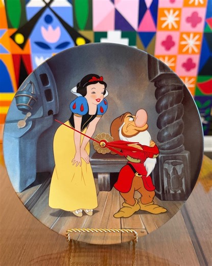 Vintage Snow White and the Seven Dwarfs Clock Made From a Knowles Collector's Plate - Etsy