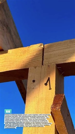 Traditional Timber Joinery Crafted By Hand #Woodworking #Carpentry #Craftsmanship