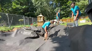 When installing a liner in a pond, it's crucial to be careful and meticulous to ensure a watertight and durable seal. Here are some important considerations: 1. **Proper Preparation:** Ensure that the excavation site is free from sharp objects, rocks, and roots that could puncture the liner. A layer of protective underlayment (like geotextile fabric) should be placed beneath the liner to provide an additional barrier against punctures. 2. **Correct Sizing:** Choose a liner that is the right size