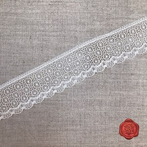Vintage English ‘snowflake’ Design Cotton Lace Trim, White, Antique Lace, 3.5cm, TS-1 - Etsy