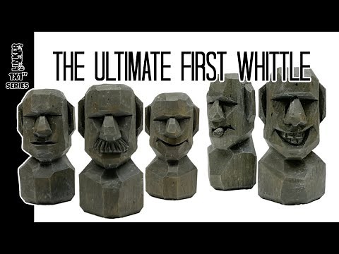 How to Carve Easter Island Heads,Great Beginner Project -Full Knife Only Tutorial (1x1 series)