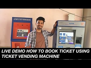 कैसे बुक करें टिकट स्टेशन में TICKET VENDING MACHINE से
