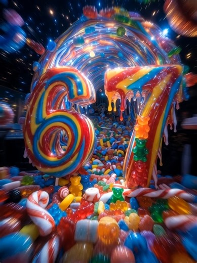 "Ultimate candy portal sucks in 6 & 7 🍬💨 Glowing 6 7 vanishing with ...