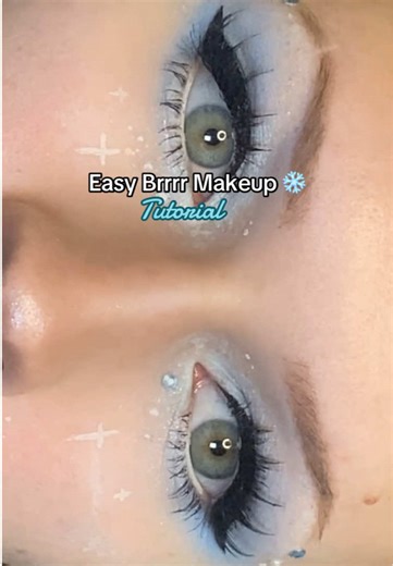 Winter makeup tutorial #makeup #eyeshadow #makeuptutorial #eyeshadowtutorial #eyelinertutorial cute winter makeup tutorial, pretty winter makeup, snow makeup, cold gorl makeup, brrrrr makeup tutorial, easy beginner makeup tutorial