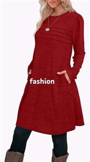 The Red Fall Dress with Pockets You've Been Looking For!
