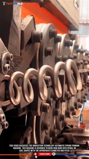 Innovation Technology Metal: Automated Spring Former, Strong & Precise. #tech