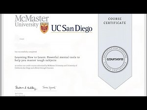 Learning how to learn | Coursera course | All quiz answers | compulsory for all.