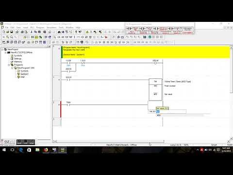 Instruksi Timer dan Rangkaian Flip Flop CX-Programmer