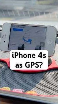 Can you use an iPhone 4s as a GPS?