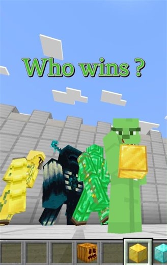 Different Golems vs Warden – Who Will Win?! 😱. #minecraft