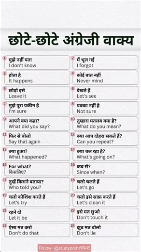 Speak smart: Simple English Sentences for Everyday Use #spokenenglish #english #englishgrammar