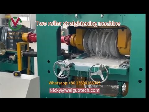 two roller 2 roll straightening machine