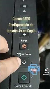 A4 size setup in Copy Printer 🖨️ Canon G3110 - G2110 :) Easy and fast in 5 sec. !!!