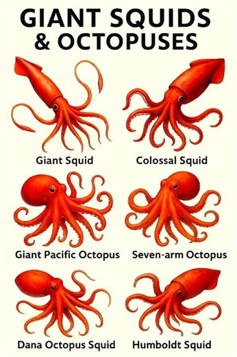 🌊🦑 Giant Squids & Octopuses 🐙 | Deep Sea Legends P - 33 🌌✨ #Creatures #Ocean #DeepSea #Legends