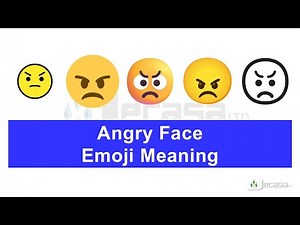 Angry Face Emoji 😠 Meaning | Learning Emojis
