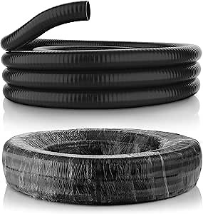 Alpine Corporation 50' Flexible PVC Water Pump Hose with 2-Inch Diameter for S-40 Fittings