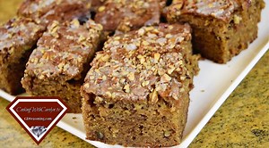 My website is currently down so the recipe links will be here later when we're back up and running. Carolyn’s Banana Bread with Icing & Pecans Copyright © 2020 Cooking With Carolyn Ingredients Yield: 18 to 24 Servings • 1 Cup Unsalted Butter, room temperature • 2 to 3 Tablespoons Shortening or Butter for the pan, room temperature • 2 Cups Granulated Sugar • 4 Large Eggs, room temperature • 3 Cups All Purpose Flour • 2 Teaspoons Baking Soda • 2 Teaspoons Salt • 1 Tablespoon Ground Cinnamon • ½ Te