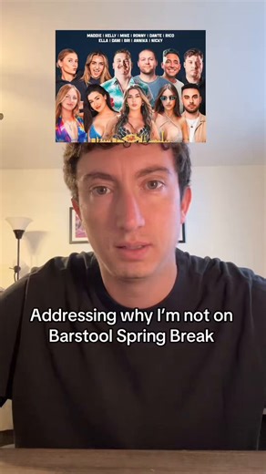 .@TomScibelli addresses why he’s not on Barstool Spring Break