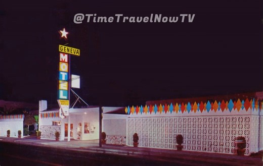 Geneva Motel, 21 West Manchester Blvd, Inglewood California 1960's, Vintage Motel, Old School Inglewood, Midcentury Modern Architecture, Retro Googie Signage, Classic Cars #vintagestyle #oldschool #retro #vintagevibes #americana #retrostyle #retrovibes #1950s #1960s #midcenturymodern #midcenturydesign #midcenturyarchitecture #googie #motel #vintagemotel #vintagemotels #motelsign #motelsigns #oldsigns #signage #signagedesign #streetscenes #streetscene #classiccars | Timetravelnowtv