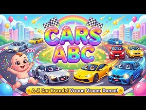 Learn Car Brands from A to Z Full Alphabet for Toddlers & Kids | ABC Cars Names
